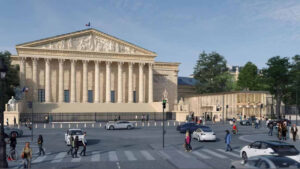 Projet du futur pavillon d'accueil (c) Moatti-Rivière