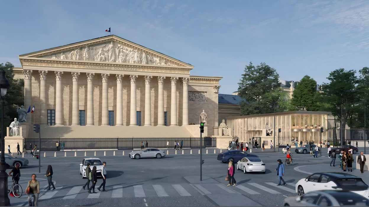 Projet du futur pavillon d'accueil (c) Moatti-Rivière