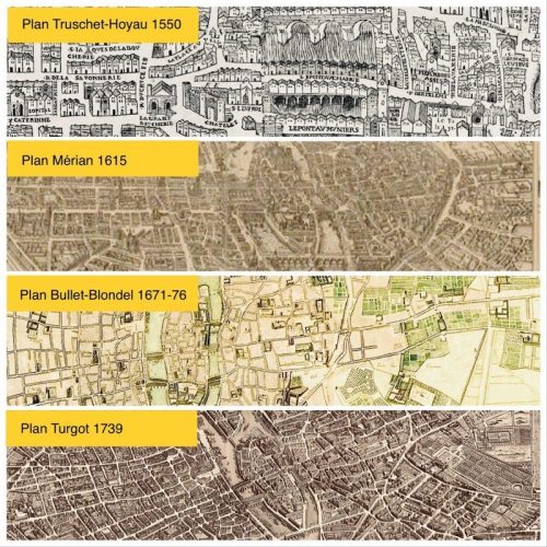 Plans de Paris en vente à Paris historique