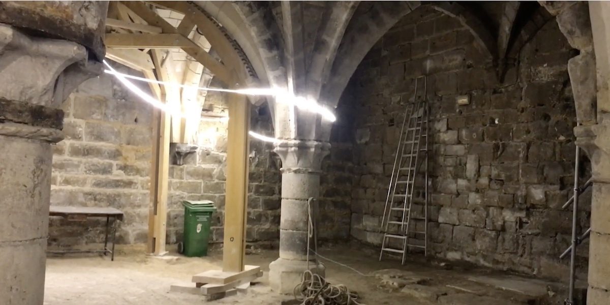 Restauration du cellier ourscamp août 21
