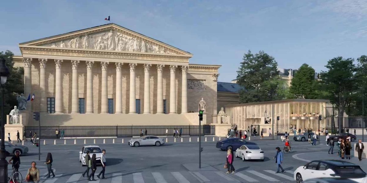 Projet du futur pavillon d'accueil (c) Moatti-Rivière